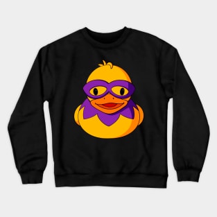 Mardi Gras Mask Rubber Duck Crewneck Sweatshirt